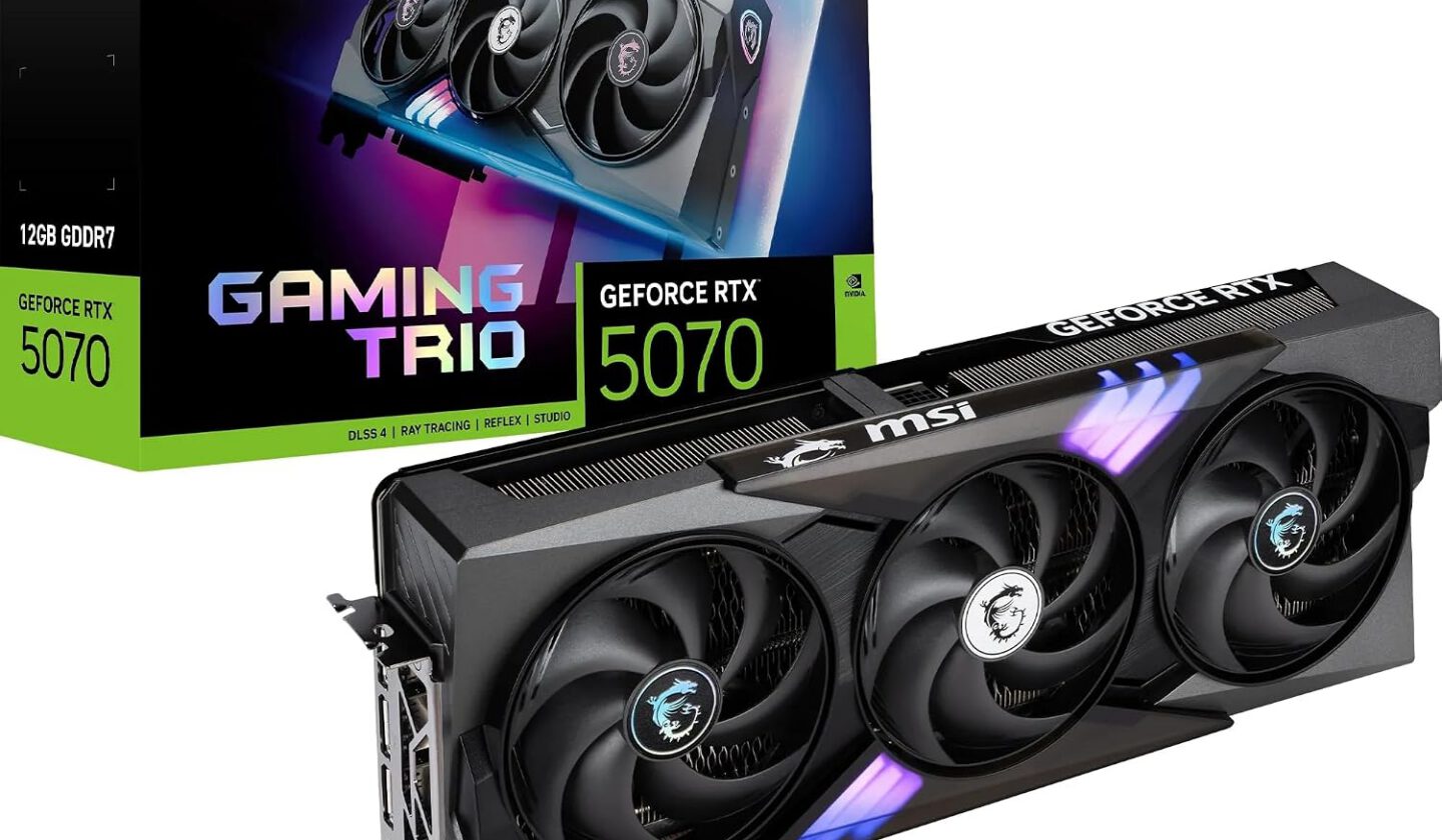 MSI GeForce RTX 5070 per configurazione PC gaming QHD 1440p